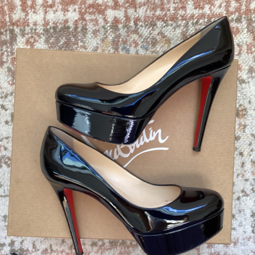 Christian Louboutin Bianca 120 black patent leather US 8